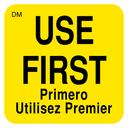 Daymark DissolveMark Use First Food Label, 1 x 1 inch -- 12 rolls per case.