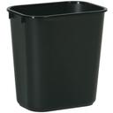 Rubbermaid Black Small Wastebasket, 13 Quart Capacity