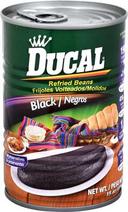 Ducal Refried Black Beans, 15 Ounce -- 24 per case.