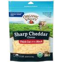Organic Valley Organic Thick Cut Shredded Sharp Cheddar Cheese, 6 Ounce -- 12 per case