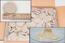 General Mills Pillsbury Unbaked Garlic Cheddar Biscuit Dough, 1.2 Ounce -- 210 per case.