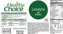 Conagra Healthy Choice Meat Lasagna, 96 Ounce -- 4 per case.