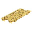 Cambro 1/3 Size Amber High Heat Food Pan Drain Shelf Only -- 6 per case