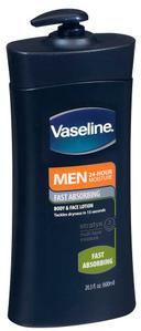 Vaseline Men Moisture Fast Absorbing Body Lotion, 20.3 Ounce -- 4 per case.
