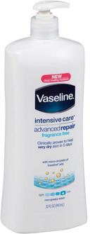 Vaseline Intensive Care Advanced Repair Fragrance Free Lotion, 32 Ounce -- 4 per case.