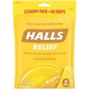 Halls Honey Lemon Cough Drops - 80 count per pack -- 12 packs per case