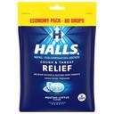 Halls Mentho-Lyptus Cough Drops, 80 count -- 12 per case