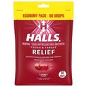 Halls Cherry Cough Drops, 80 count -- 12 per case