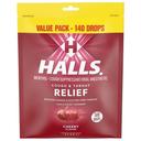 Halls Cherry Cough Drops, 140 count -- 12 per case