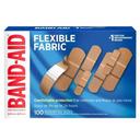 Band-Aid Flexible Fabric Assorted Size Adhesive Bandage - 100 count per pack -- 12 packs per case