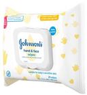 Johnsons Baby Hand and Face Wipes, 25 count per pack -- 4 per case.