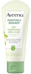 Aveeno Positively Radiant Skin Brightening Daily Scrub Tube, 2 Ounce -- 24 per case.