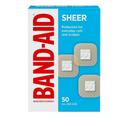 Band-Aid All One Size Sheer Spot Adhesive Bandages, 50 count -- 20 per case