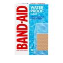 Band-Aid Waterproof Clear Large Adhesive Bandages, 10 count -- 24 per case