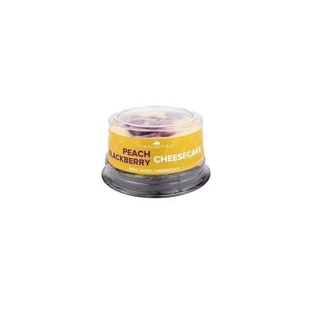 Chuckanut Bay 3 inch Peach Blackberry Cheesecake, 3.5 Ounce -- 12 per case