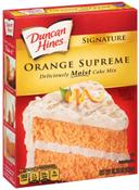 Duncan Hines Signature Orange Supreme Cake Mix, 15.25 Ounce -- 12 per case.