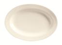 World Tableware Endurance Collection Porcelain Cream White Platter, 13 x 9 x 22 inch -- 12 per case.