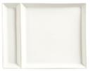 World Tableware Slate Collection Porcelain Ultra Bright White Rectangular Cocktail Plate, 9 x 7 inch -- 24 per case