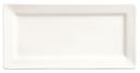 World Tableware Slate Collection Porcelain Ultra Bright White Rectangular Plate, 12 x 6 1/2 inch -- 12 per case