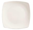 World Tableware Porcelana Bright White Coupe Square Plate, 8 inch -- 24 per case.