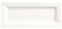 World Tableware Slate Collection Porcelain Ultra Bright White Rectangular Plate, 10 3/4 x 4 3/8 inch -- 12 per case.