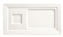 World Tableware Slate Collection Porcelain Ultra Bright White Soup and Sandwich Tray, 14 x 7.75 inch -- 12 per case.