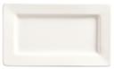 World Tableware Slate Collection Porcelain Ultra Bright White Rectangular Plate, 7.5 x 4.25 inch -- 36 per case.