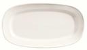 World Tableware Inc Basics Collection Bright White Racetrack Platter, 12 inch -- 12 per case.