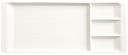 World Tableware Inc Chefs Selection Ultra Bright White 3 Well Tray -- 12 per case.