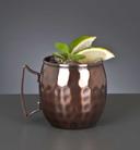 World Tableware Antiqued Copper Finish Stainless Steel Moscow Mule Hammered Mug, 14 Ounce -- 12 per case.