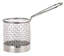 World Tableware Inc Round Stainless Steel Fry Presentation Bucket with Handle -- 12 per case.
