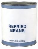 Commodity Canned Fruit and Vegetables Refried Beans with Lard, 10 Pound Can -- 6 per case