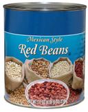 Commodity Canned Fruit and Vegetables Mexican Style Red Beans, Number 10 Can -- 6 per case