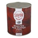 Savor Imports Roasted Red Pepper Strips, 102.25 Ounce -- 6 per case