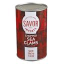 Savor Imports Blue Label Canned Chopped Sea Clam, 3.25 Pound - 12 per case