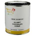 Henry and Henry Allset Chocolate Syrup, Number 10 can -- 6 cans per case.
