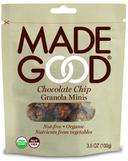 MadeGood Minis Chocolate Chip Granola, 3.5 Ounce Pouch -- 6 per case
