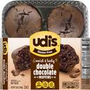 Udis Gluten Free Double Chocolate Muffin, 10 Ounce -- 6 per case