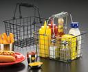 American Metalcraft Black Wire Rectangular Basket with Double Handle, 9 x 7 x 5 inch -- 24 per case