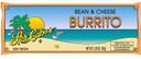Los Cabos Bean and Cheddar Cheese Burrito, 3.25 Ounce -- 120 per case