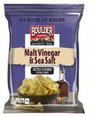 Boulder Canyon Malt Vinegar and Sea Salt Kettle Cooked Potato Chips - 2 oz. bag, 8 per case