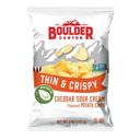 Boulder Canyon Thin and Crispy Cheddar Sour Cream Potato Chips, 6 Ounce -- 12 per case