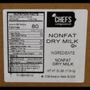 Chefs Companion High Heat Nonfat Dry Milk, 25 Pound.