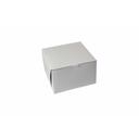 BOXit White Lock Corner Cardboard Bakery Box, 8 x 8 x 5 inch -- 100 per case