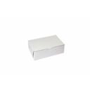 BOXit White Lock Corner Cardboard Bakery Box, 9 x 6 x 3 inch -- 250 per case