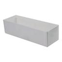 Boxit White Candy Box with Vinyl Lid, 8-1/8 x 2-5/8 x 2-3/16 -(2-1/16) inch - 100 per case