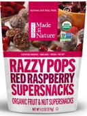 Made in Nature Organic Red Raspberry Razzy Pop, 4.2 Ounce -- 6 per case
