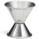 Tablecraft Stainless Steel Jigger with Capacity Stamping, 1/2 and 1 Ounce -- 6 per case