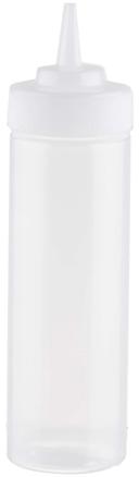 Tablecraft Widemouth Natural Squeeze Bottle Dispenser, 12 Ounce -- 12 per case