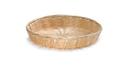 Tablecraft Polypropylene Natural Round Handwoven Basket, 10 x 1 1/2 inch -- 12 per case